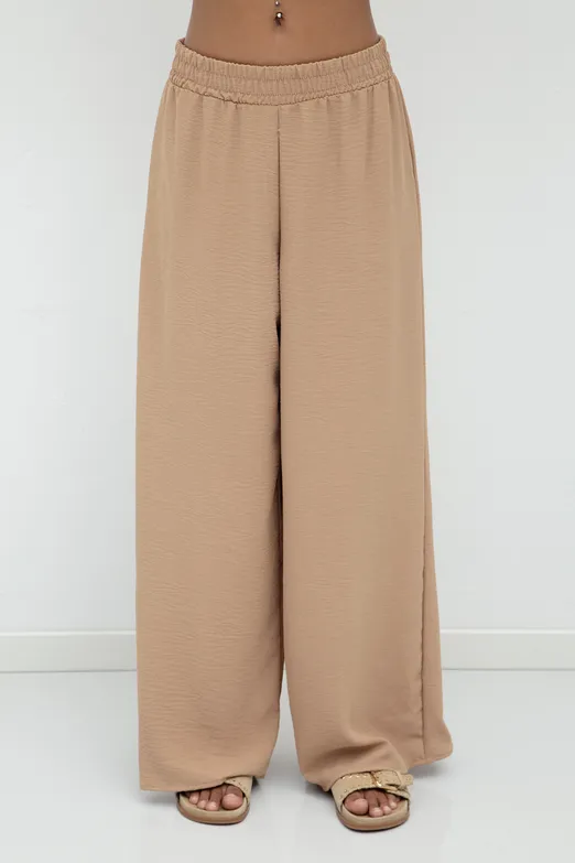 Bayan Camel Bol Pantolon - BSL