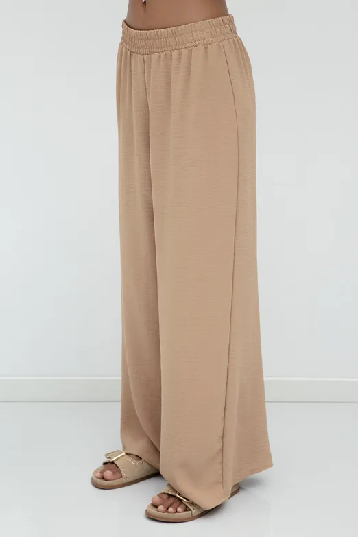 Bayan Camel Bol Pantolon - BSL