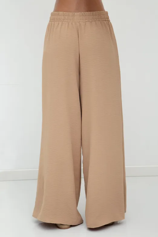 Bayan Camel Bol Pantolon - BSL