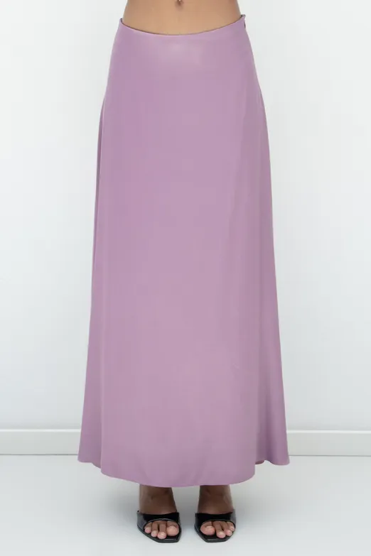 Bayan Pudra Saten Midi Boy Etek - BSL