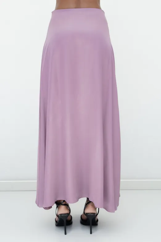 Bayan Pudra Saten Midi Boy Etek - BSL