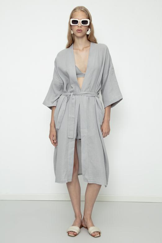 Bayan  %100 Cotton Müslin  Kimono