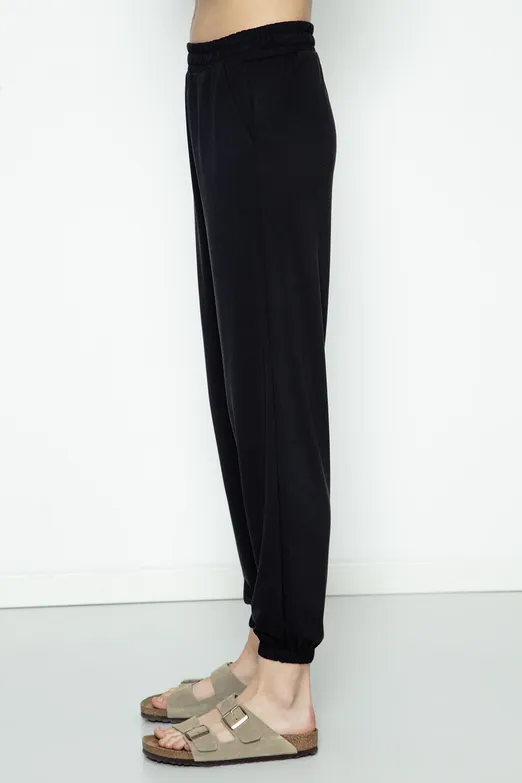 Bayan Siyah Modal  Jogger Pantolon - BSL
