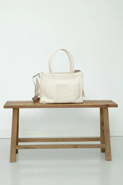 Bayan Bej Kanvas Çanta - BSL