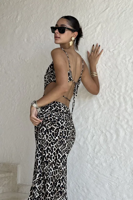 Bayan Bej Bağlama Detaylı Askılı Bustiyer - BSL