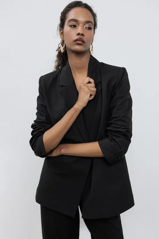 Bayan Siyah Blazer Ceket - BSL