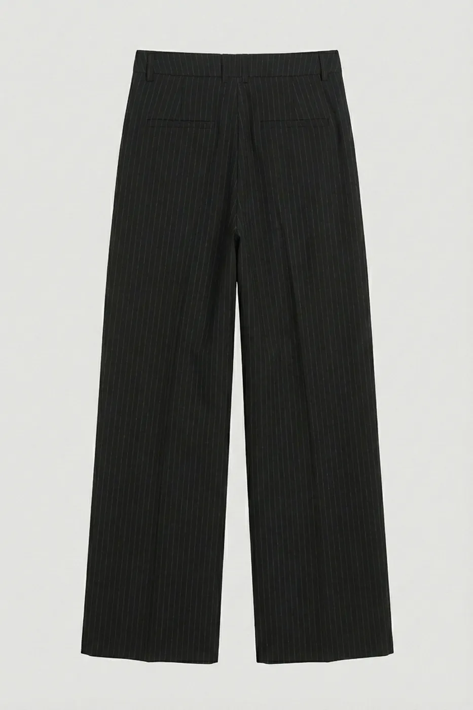 Bayan Siyah Düz Kesim Bol  Pantolon