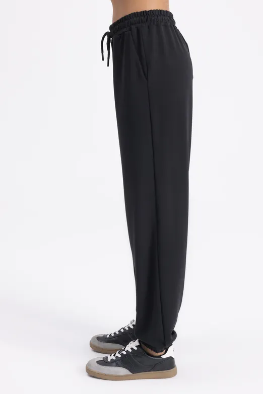 Bayan Siyah Jogger Pantolon - BSL