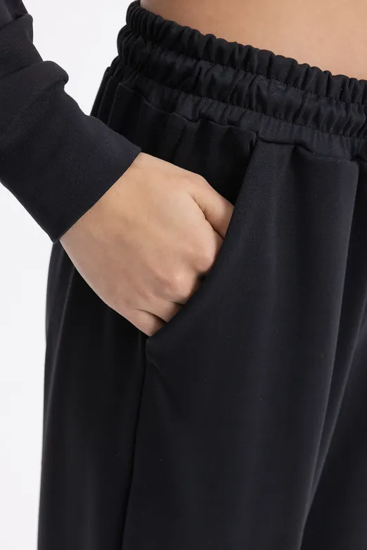 Bayan Siyah Jogger Pantolon - BSL