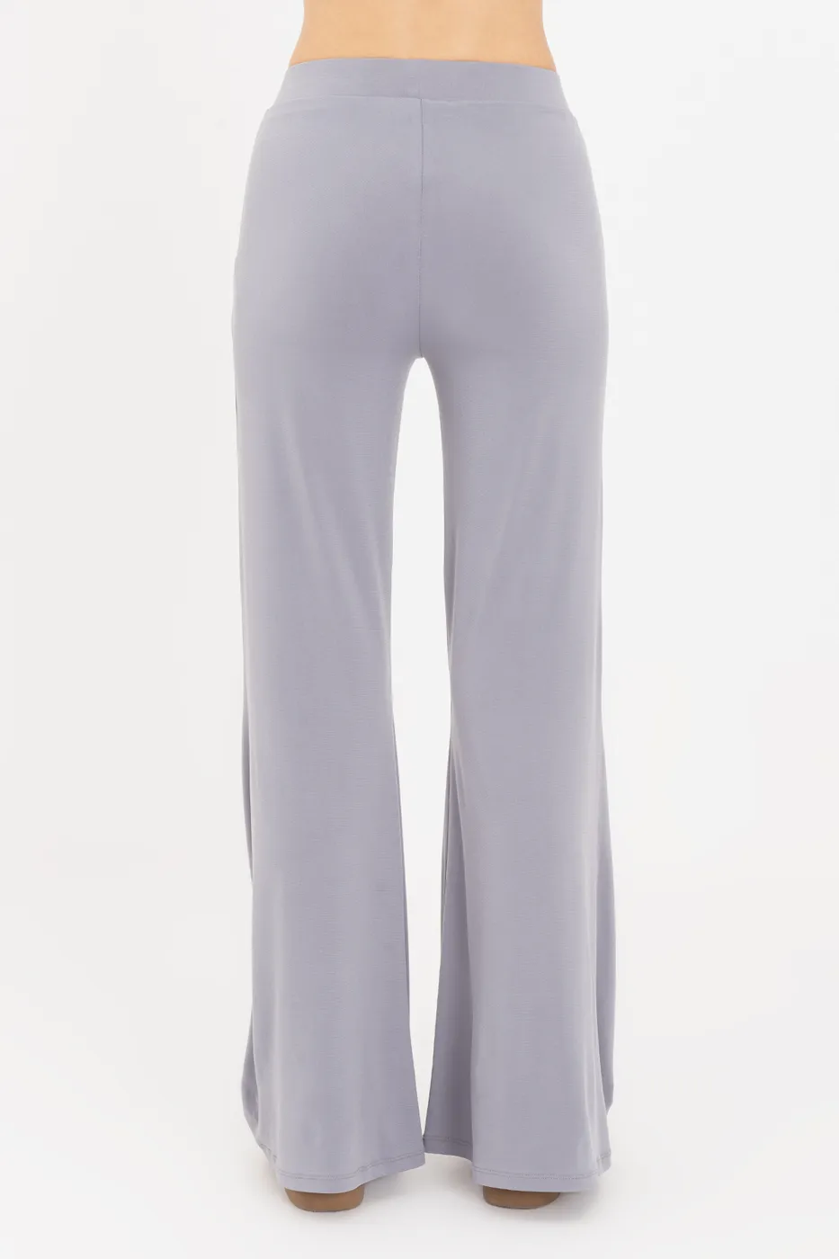 Bayan Gri İspanyol  Paça Pantolon