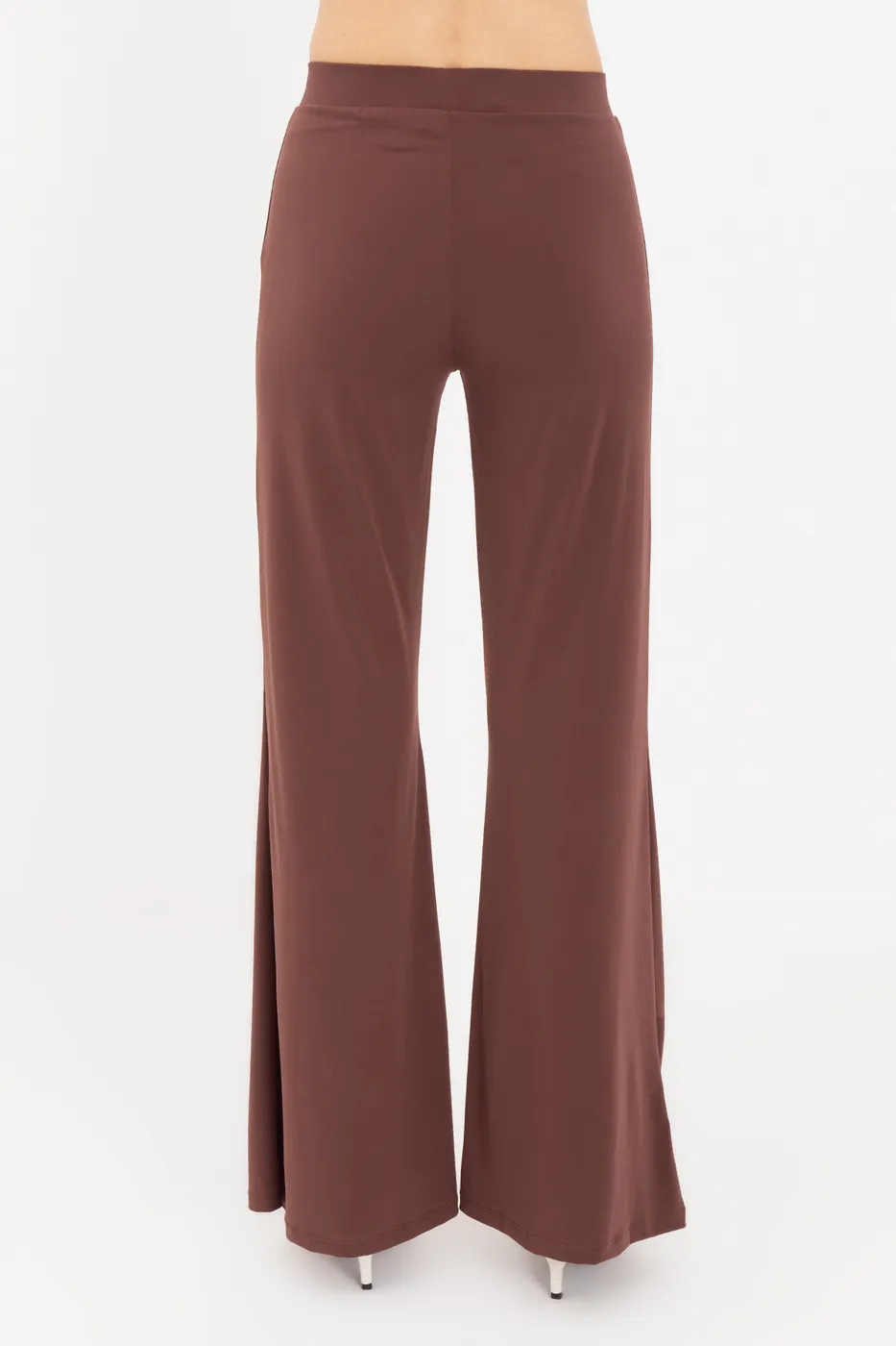 Bayan Kahverengi İspanyol  Paça Pantolon