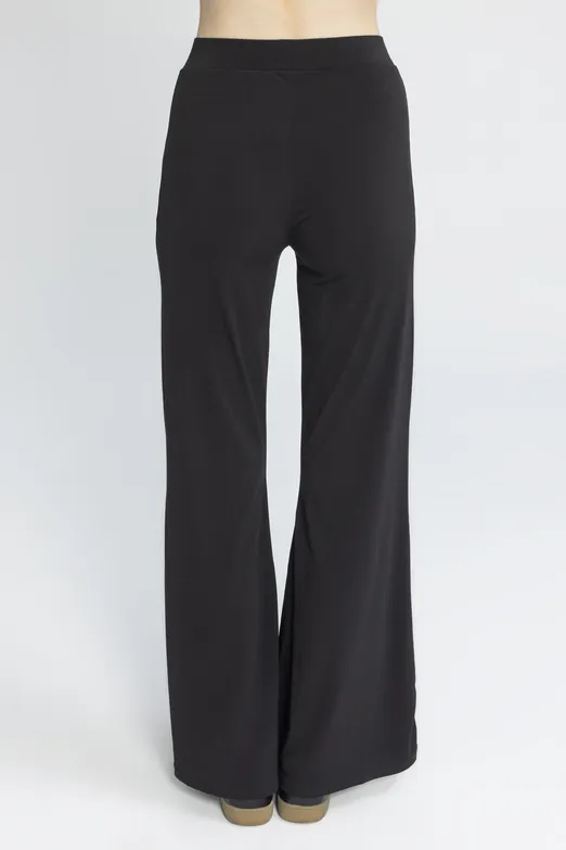 Bayan Siyah İspanyol  Paça Pantolon - BSL