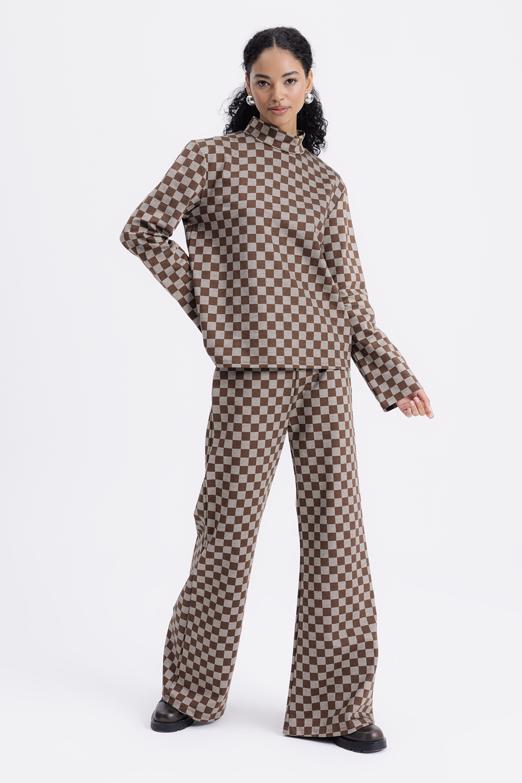 Bayan  Düz Kesim Pantolon