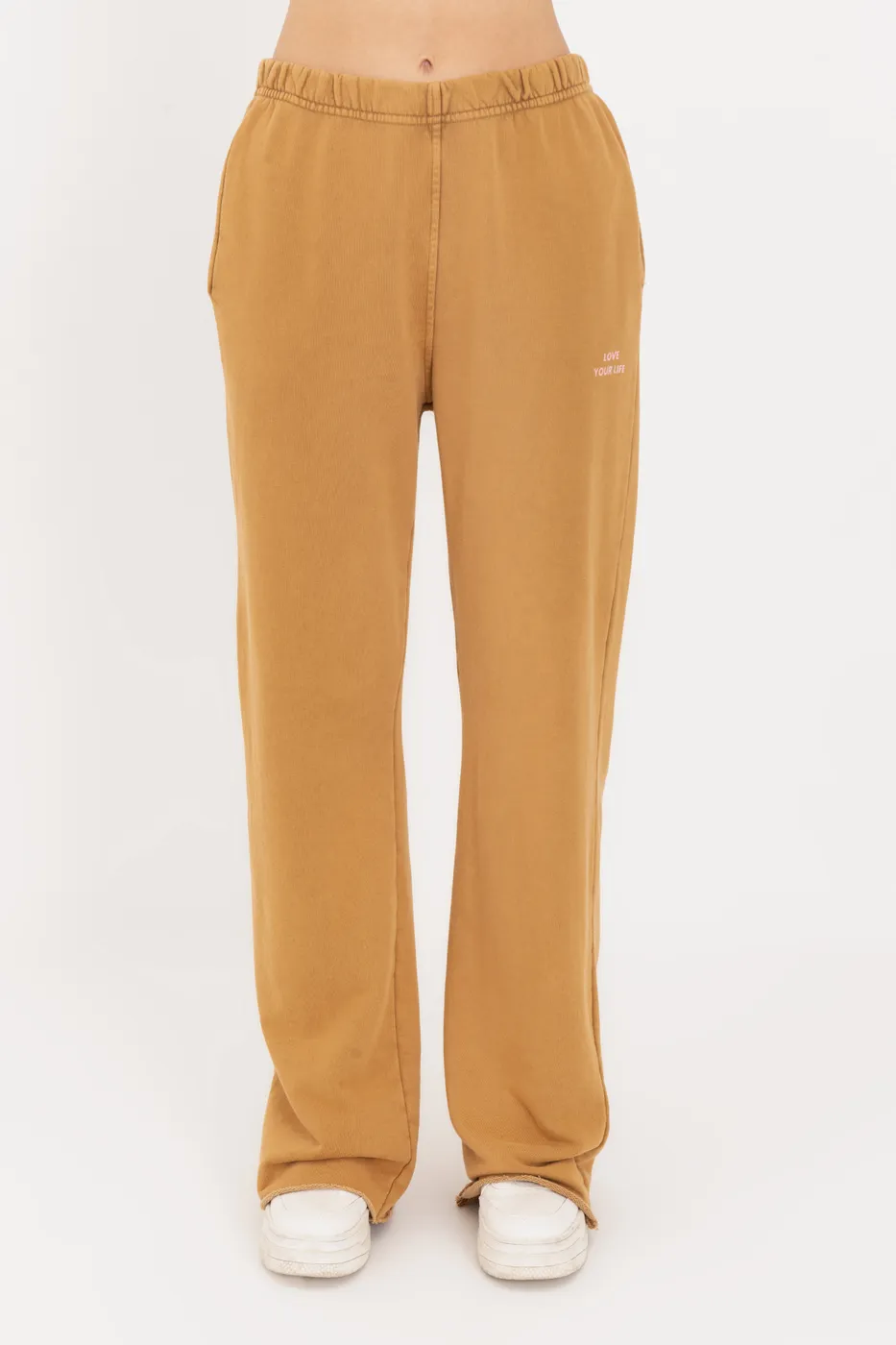 Bayan Hardal Düz Kesim Pantolon