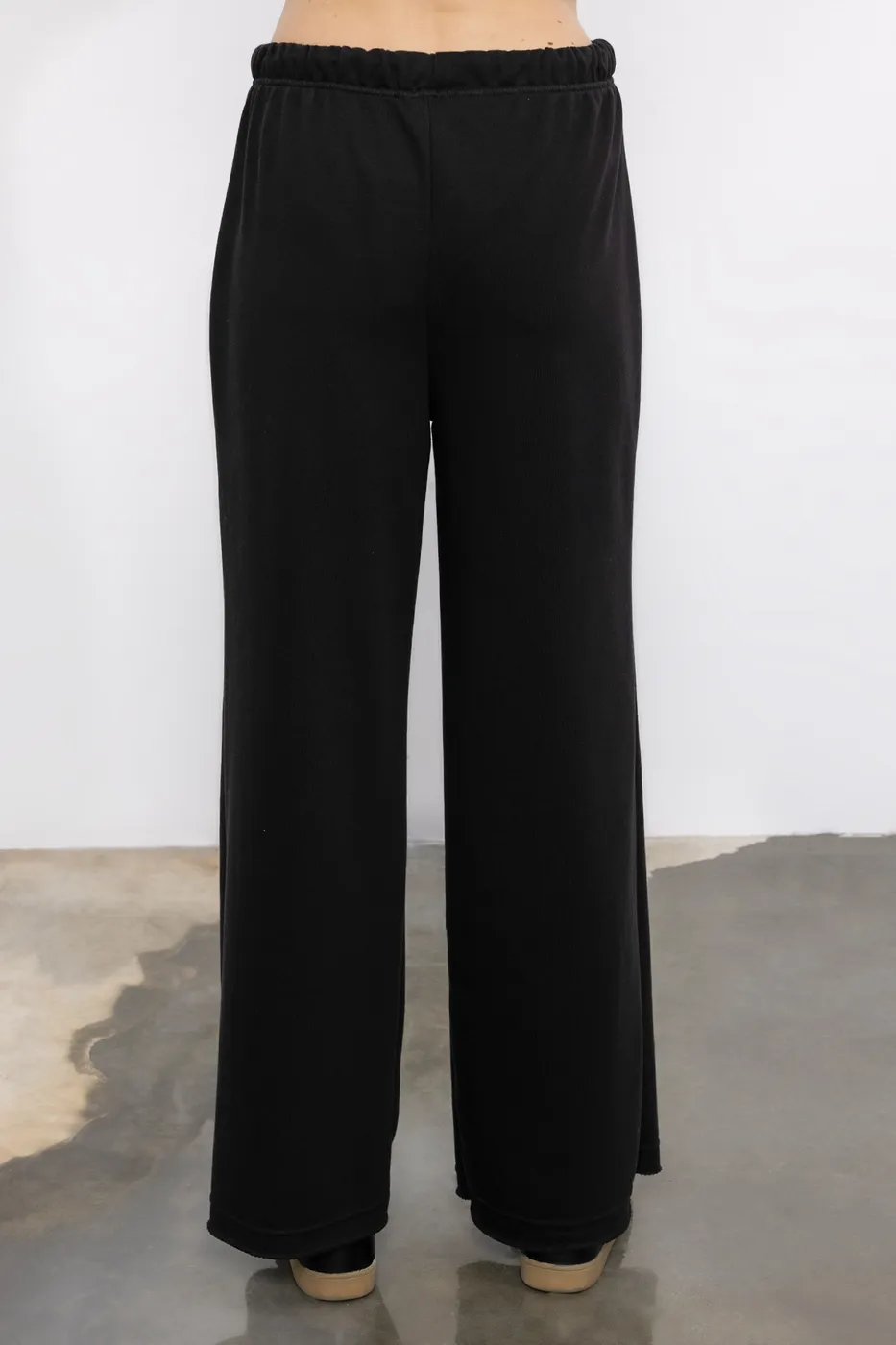 Bayan Siyah Normal Bel Düz Kesim Pantolon