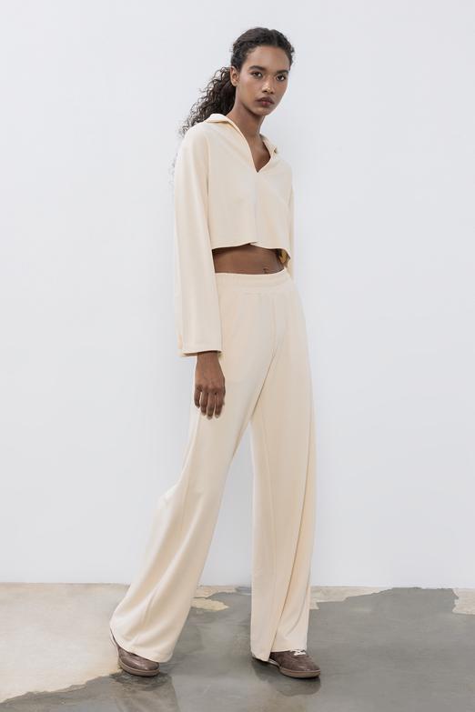 Bayan  Modal Düz Kesim Pantolon