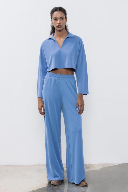 Bayan  Modal Düz Kesim Pantolon