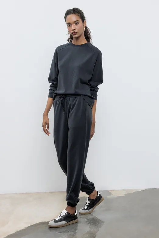 Bayan Siyah Jogger Pantolon - BSL