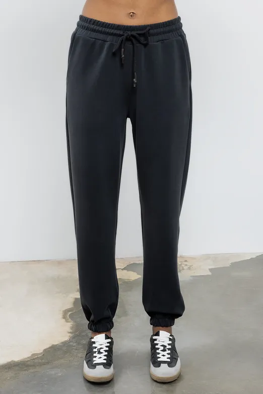 Bayan Siyah Jogger Pantolon - BSL