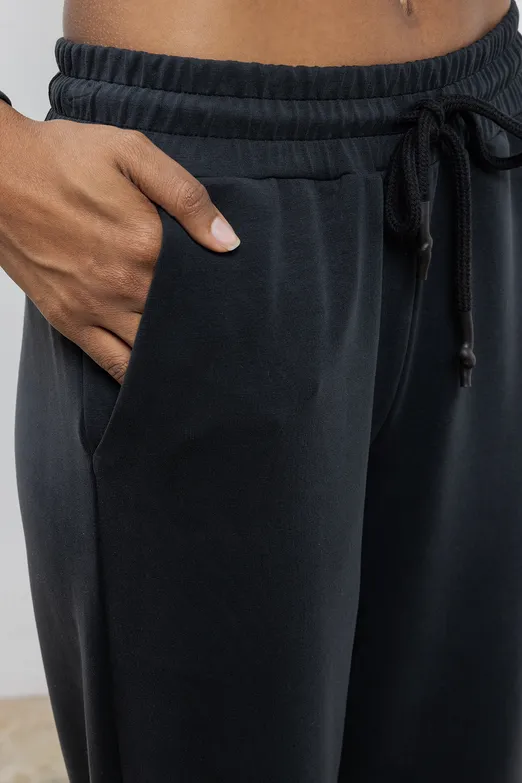 Bayan Siyah Jogger Pantolon - BSL