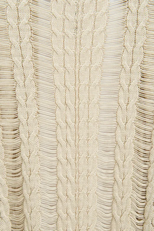 Bayan Taş Varaklı Ajurlu Oversize Hırka - BSL