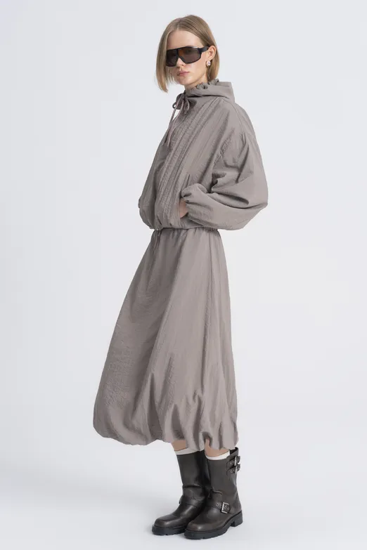 Bayan Bej Midi Balon Etek - BSL