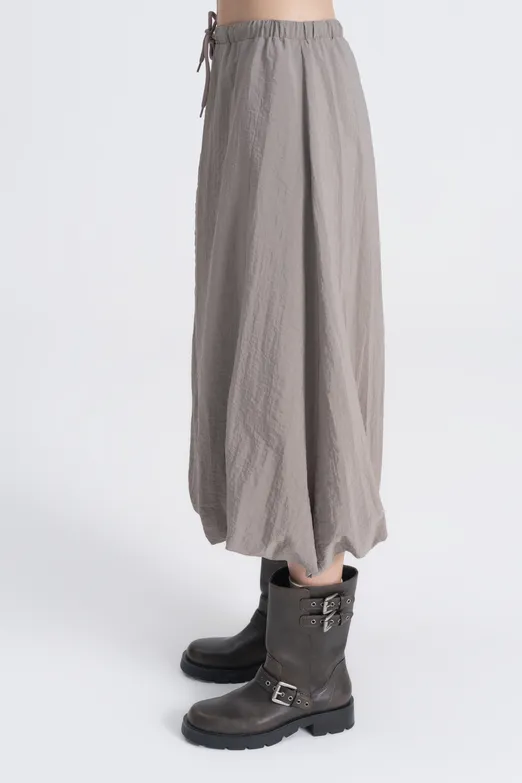 Bayan Bej Midi Balon Etek - BSL