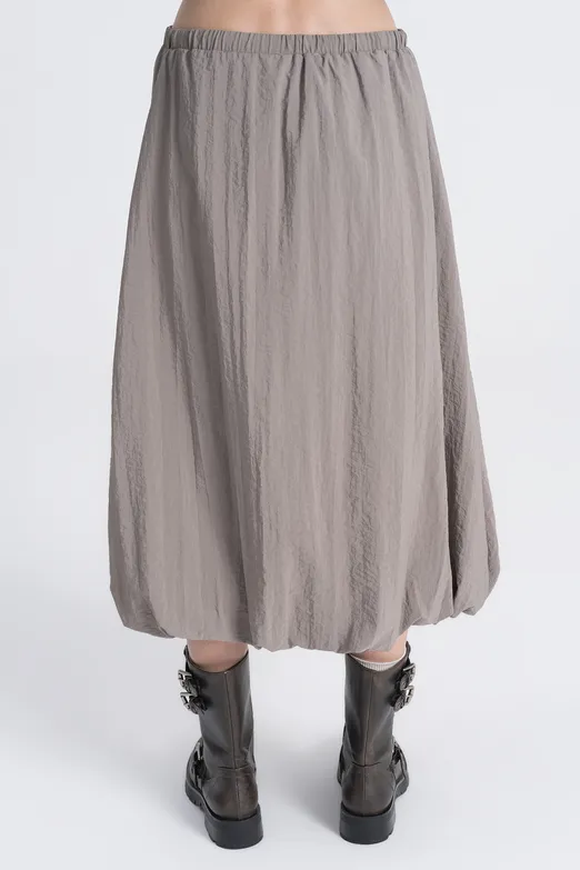 Bayan Bej Midi Balon Etek - BSL