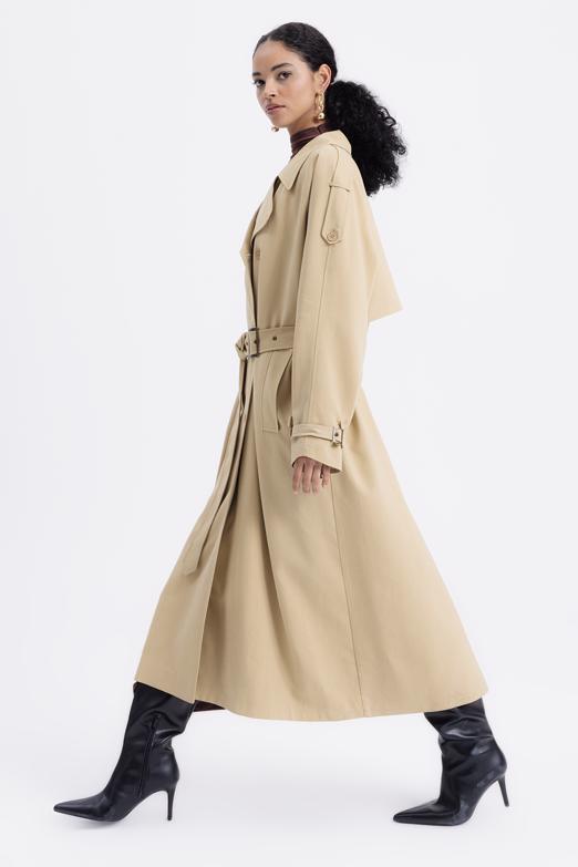 Bayan  Oversize Astarlı Trençkot