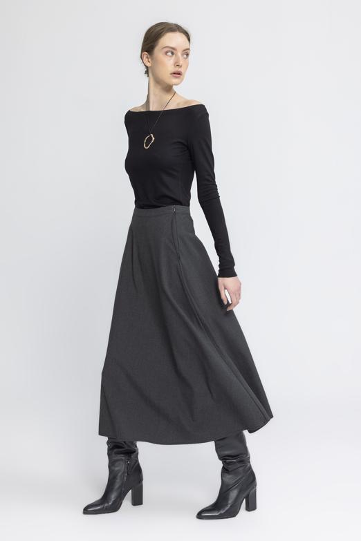 Bayan  Kloş Midi Etek