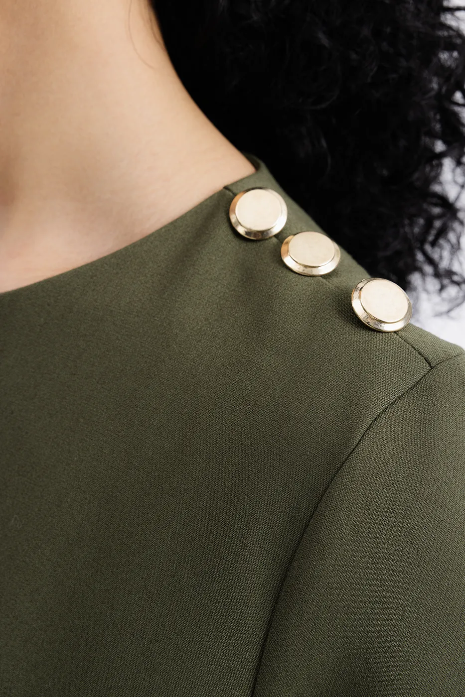 Bayan Haki Kısa Kollu Mini Elbise