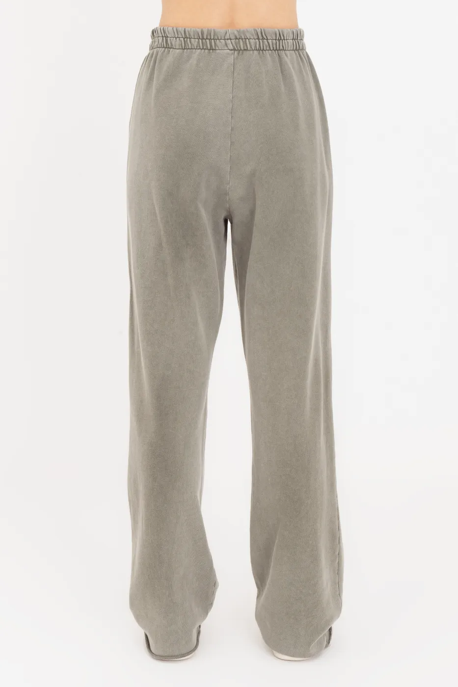 Bayan Haki Yıkamalı Düz Kesim  Pantolon