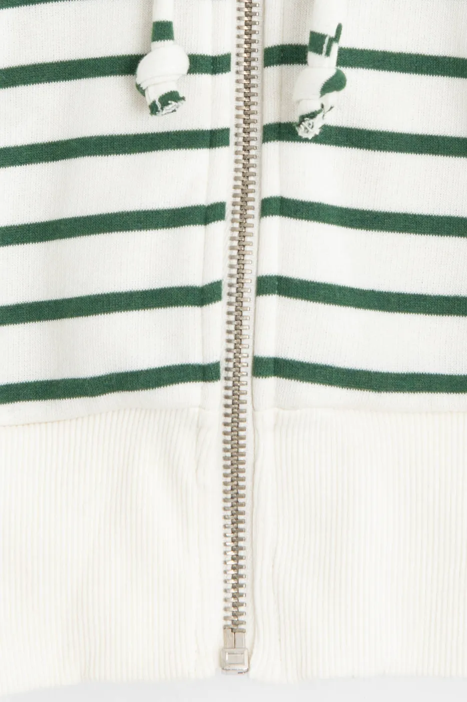 Bayan Yeşil Kapişonlu Crop Sweatshirt