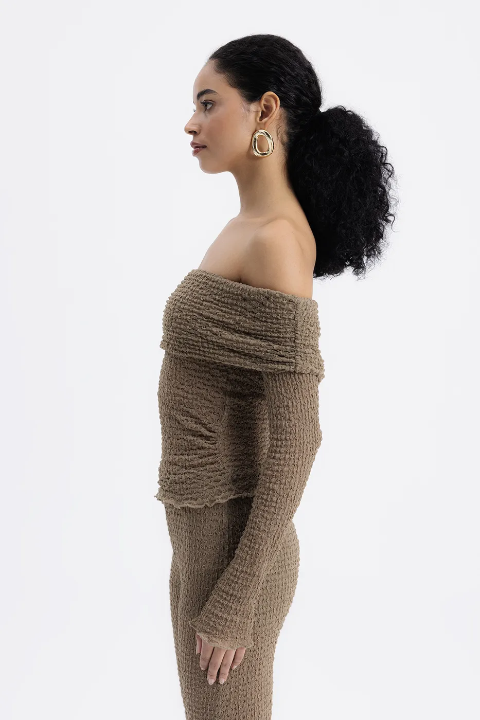 Bayan Vizon Madonna Yaka Dantel Top