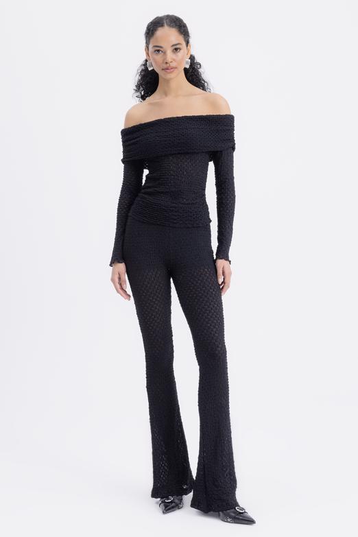 Bayan  Dantel Slim Pantolon