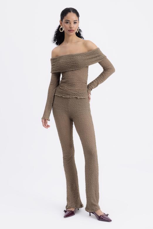 Bayan  Dantel Slim Pantolon