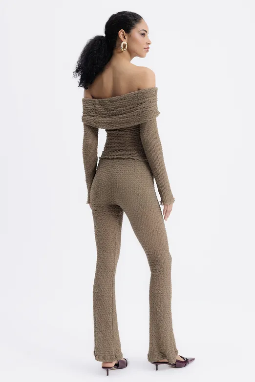 Bayan Vizon Dantel Slim Pantolon - BSL