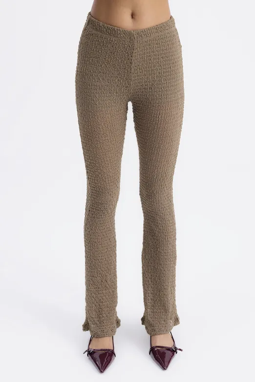 Bayan Vizon Dantel Slim Pantolon - BSL