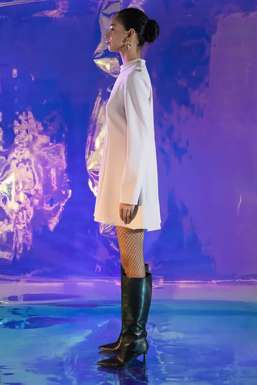 Bayan Taş Godeli Mini Elbise - BSL