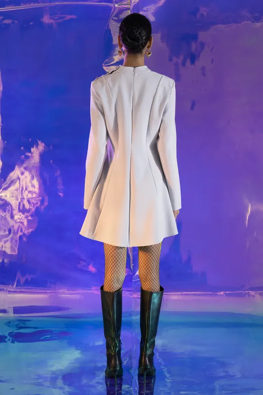 Bayan Taş Godeli Mini Elbise - BSL