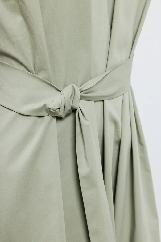 Bayan Haki Cotton Kloş Etekli  Midi Elbise - BSL