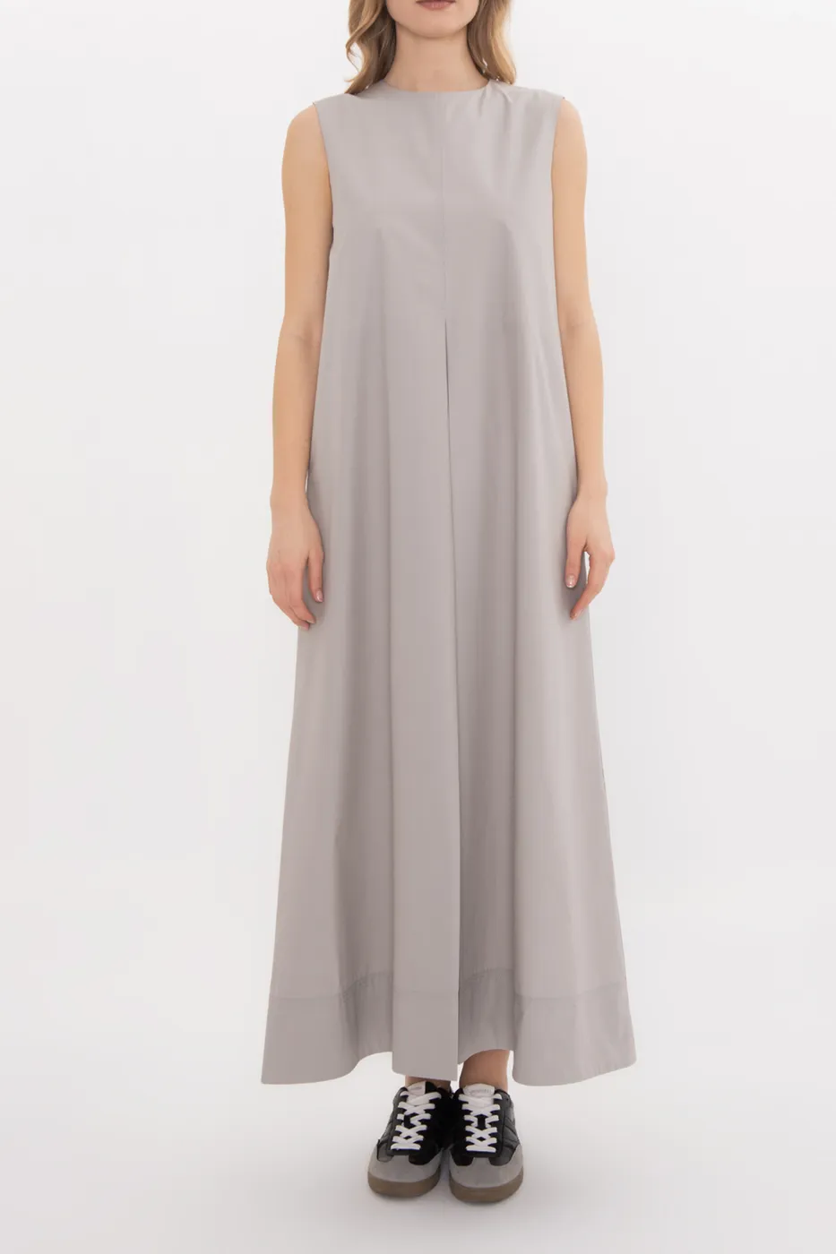 Bayan Taş Oversize Cotton Midi Elbise