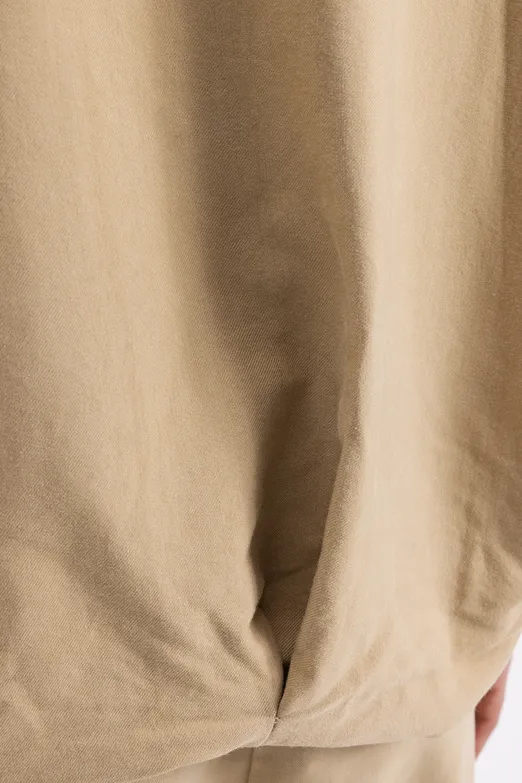 Bayan Bej Hacimli Oversize Yelek - BSL