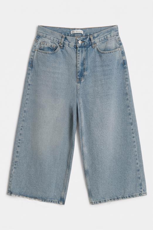 Baggy Denim Bermuda Şort