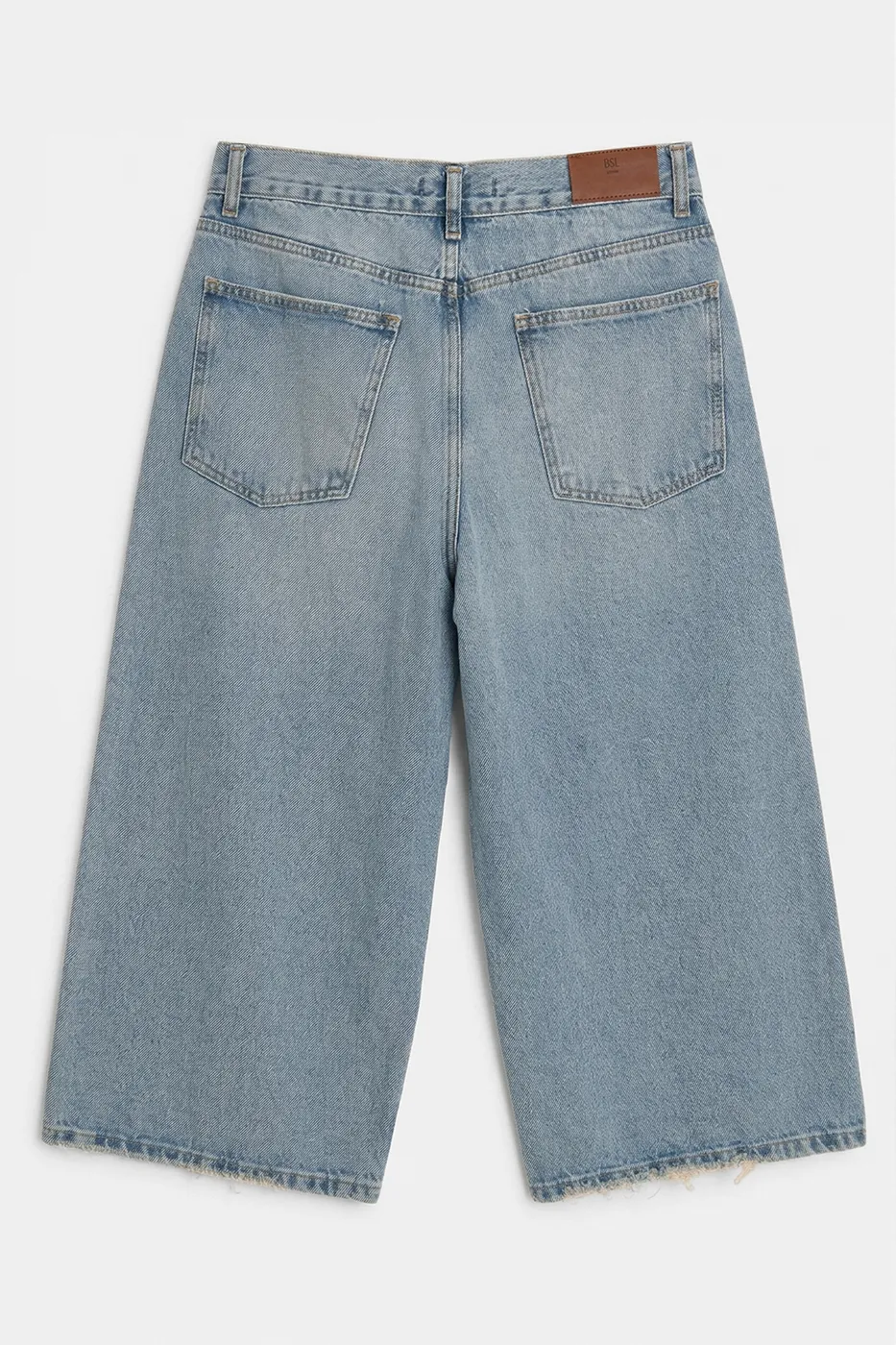 Bayan Mavi Baggy Denim Bermuda Şort