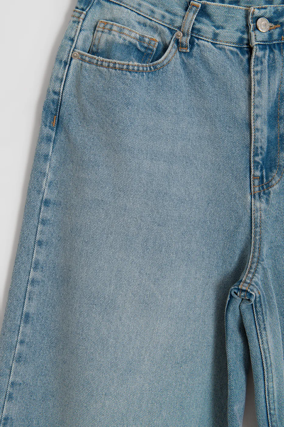 Bayan Mavi Baggy Denim Bermuda Şort