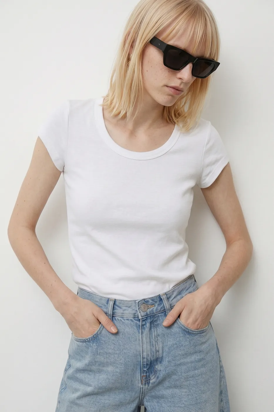 Bayan Mavi Baggy Denim Bermuda Şort