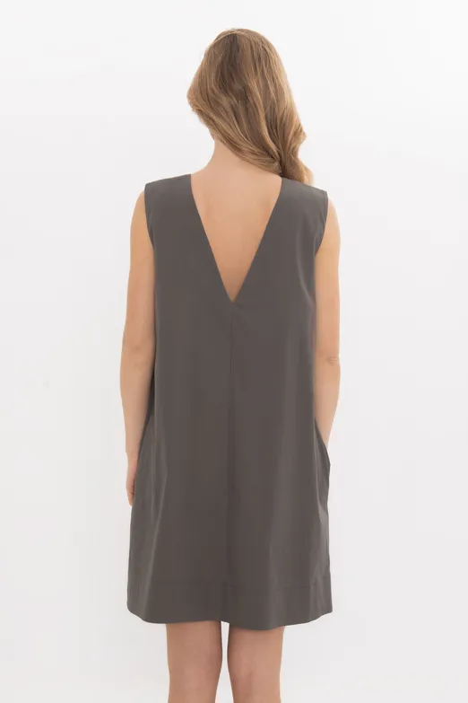 Bayan Haki Oversize Mini Elbise - BSL