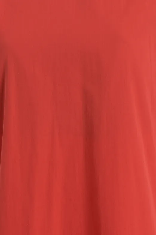 Bayan Kırmızı Oversize Mini Elbise - BSL