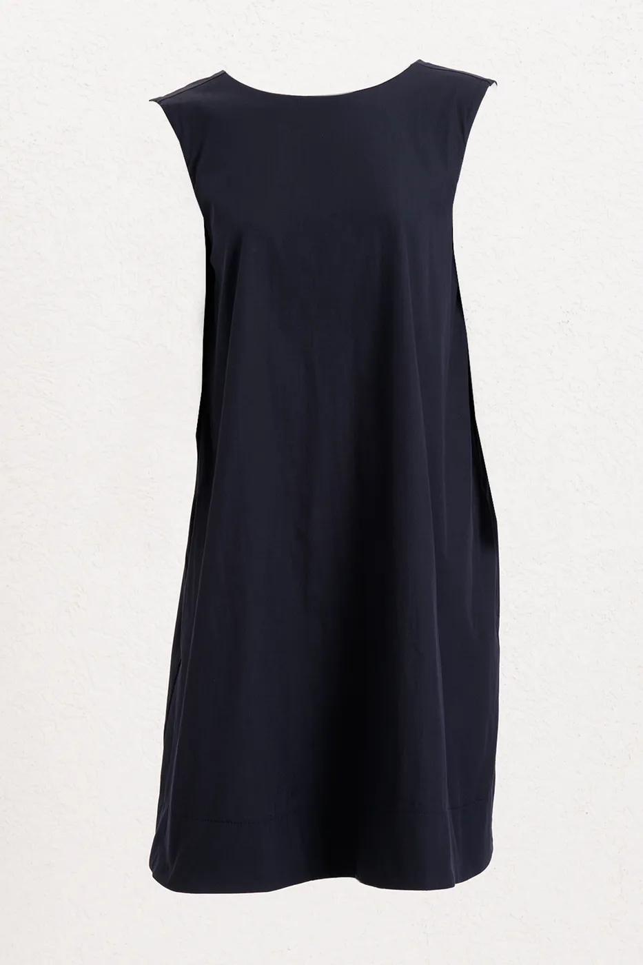 Bayan Lacivert Oversize Mini Elbise